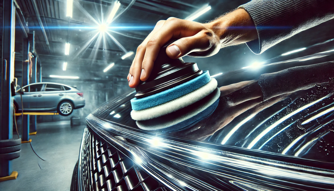 How to Polish Plastic Trim on Cars Using Backing Plate and Car Polishing Pads