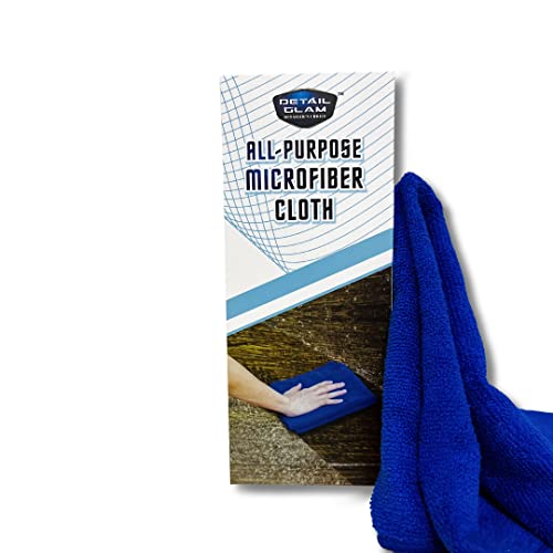 DETAIL GLAM CARCOSMIC Microfiber Cloth - 40x40 cm - 360 GSM Blue Streak-Free Multipurpose Cloths