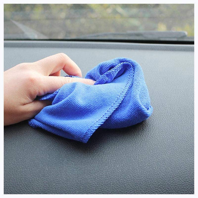 DETAIL GLAM CARCOSMIC Microfiber Cloth - 40x40 cm - 360 GSM Blue Streak-Free Multipurpose Cloths