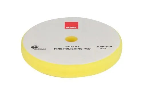 RUPES (9.BR180M) ROTARY YELLOW FINE POLISHING FOAM PAD 155/160 MM