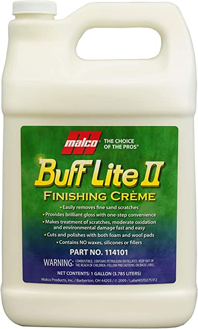 Malco Buff Lite II Polishing And Finishing Cream Gallon - Car Cosmic –  carcosmic