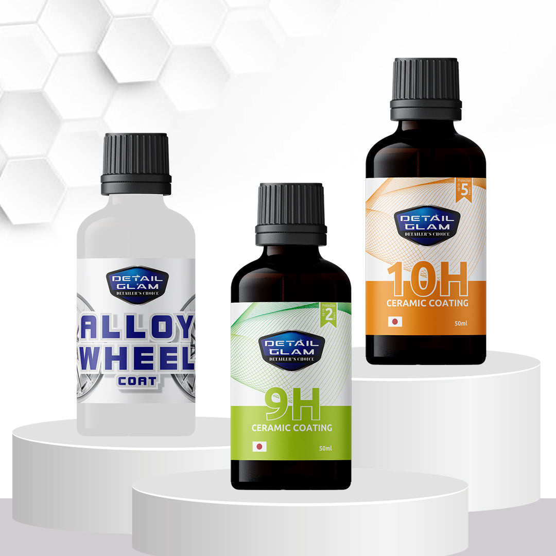 Combo of Alloy Wheel coating With 9H ceramic coating And 10H ceramic coating