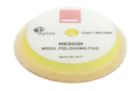 RUPES (9.BW150M) DA YELLOW WOOL FINE POLISHING PAD – Ø 130/145 MM