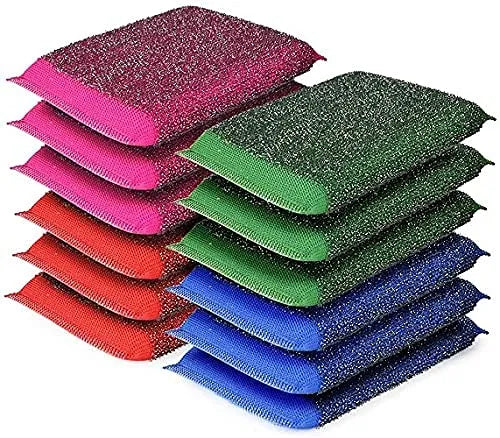 Car Interior Cleaning Scrubbing Sponge pack of 12