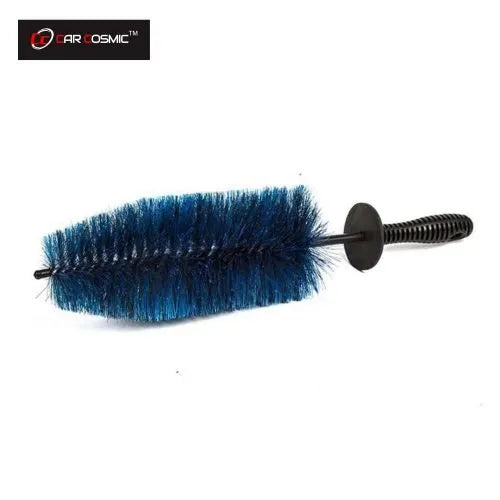 Blue Alloy wheel cleaning brush with long handel