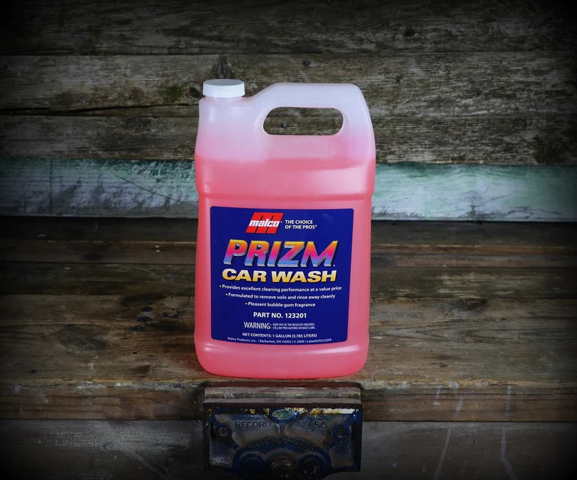 MALCO PRIZM CAR WASH AND DIRT REMOVER SHAMPOO 1 GALLON