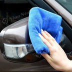DETAIL GLAM CARCOSMIC Microfiber Cloth - 40x40 cm - 360 GSM Blue Streak-Free Multipurpose Cloths