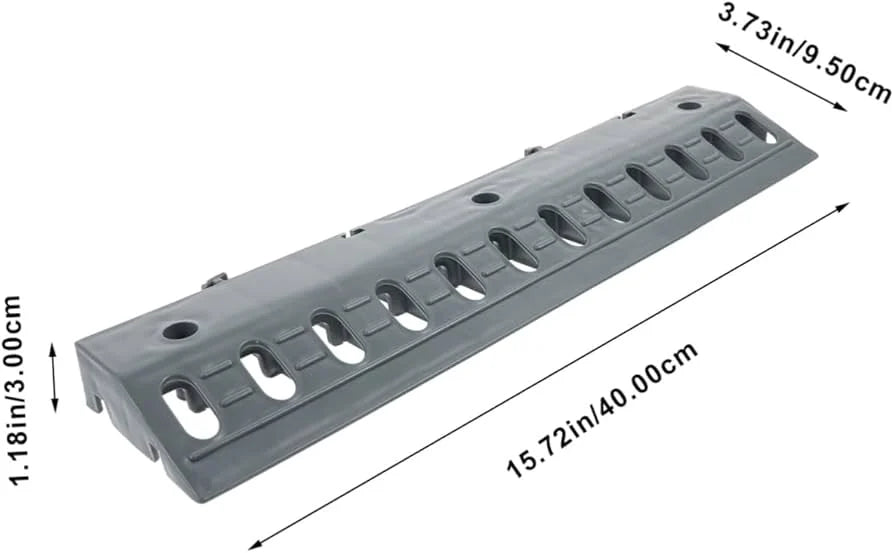 Car Wash Floor Mat Tile, 40x40cm (1.72 sq. ft), Thickness 32mm