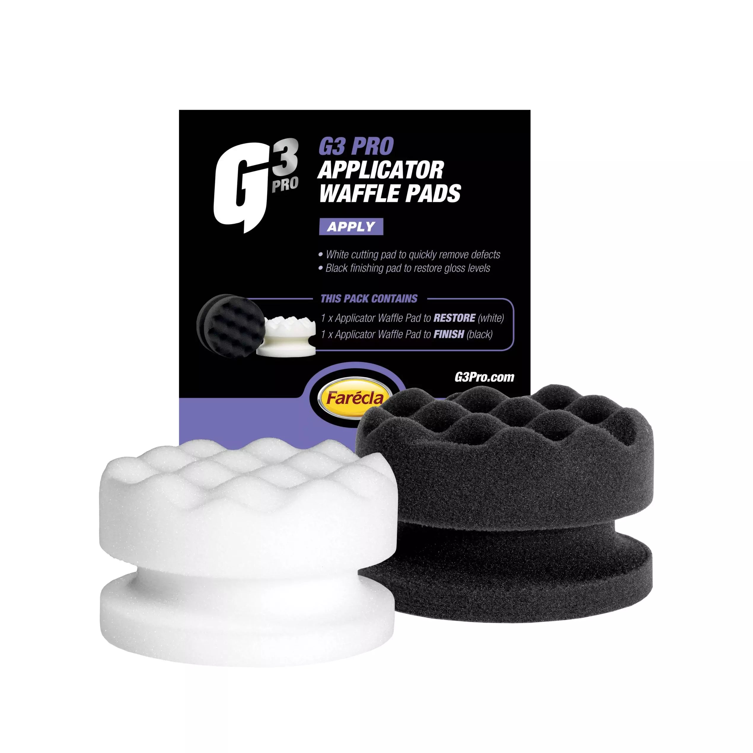 G3 Pro Applicator Waffle Pad- Pack Of 2 - Black
