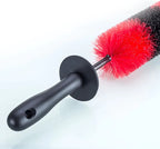 Alloy wheel cleaning long brush with long handel