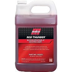 MALCO RED THUNDER AUTOMOTIVE CLEANER AND DEGREASER | BREAKS DOWN GREASE & GRIME ON ENGINES, HEAVY DUTY AND MULTI-PURPOSE/ 1 GALLON