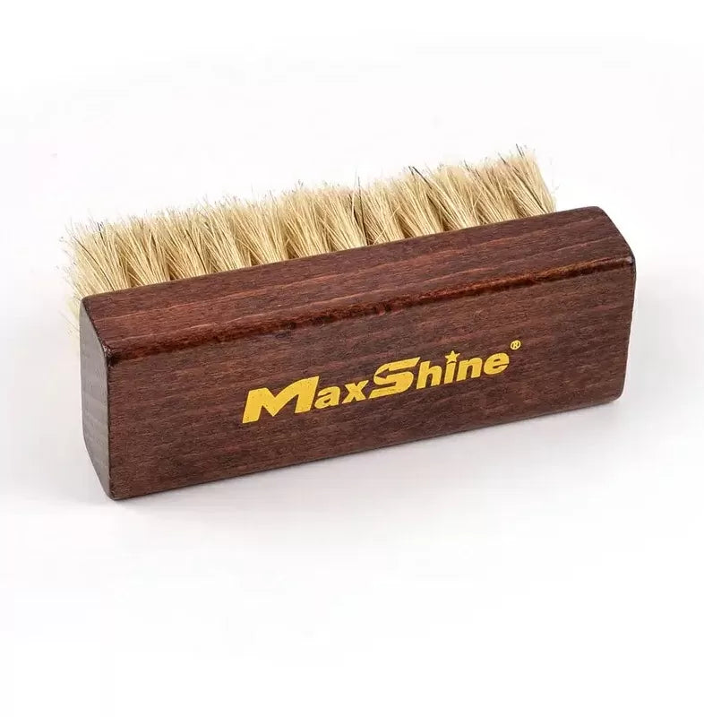 Mini Boar Hair MaxShine Leather & Textile Cleaning Brush