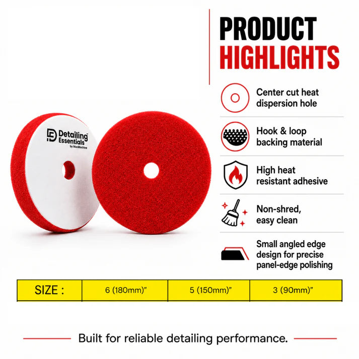 Detailing Essentials Flat Foam Finishing Pad