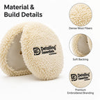 Detailing Essentials Wool Buffing Pad 7 Inch