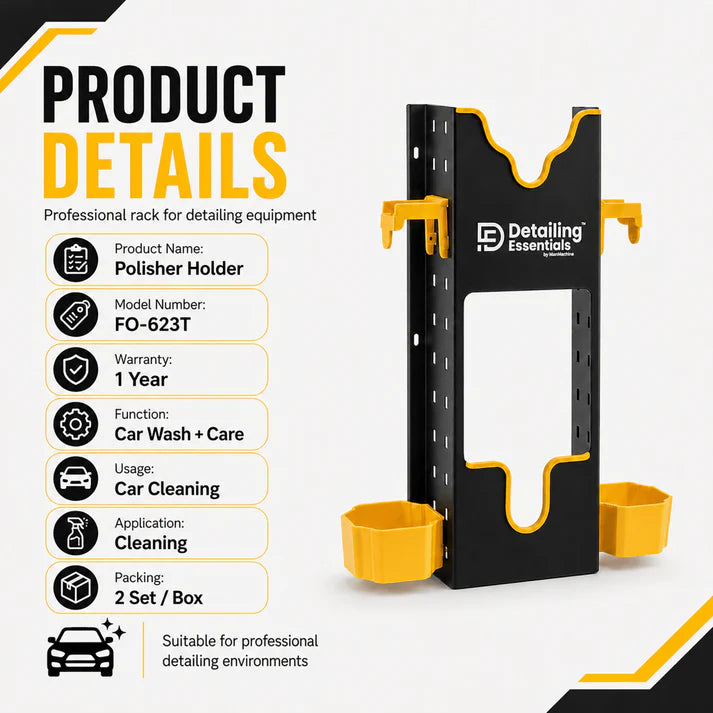 Detailing Essentials Polisher Machine Wall Mount Holder