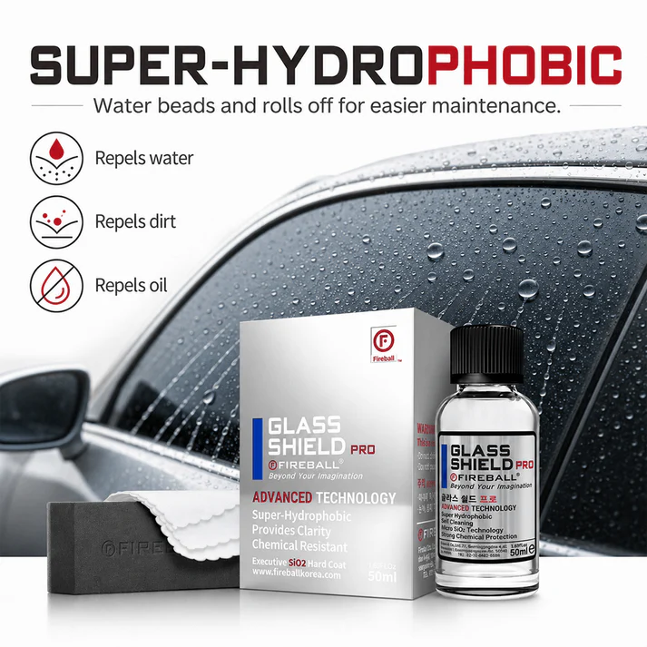 Fireball Glass Shield Pro 50ml | Windshield & Glass Ceramic Coating
