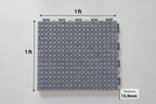 Heavy Duty Interlocking Plastic Floor Tiles for Car Detailing Studio ( 1ft x 1ft ) T (15.9mm)