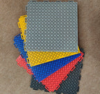 Heavy Duty Interlocking Plastic Floor Tiles for Car Detailing Studio ( 1ft x 1ft ) T (15.9mm)