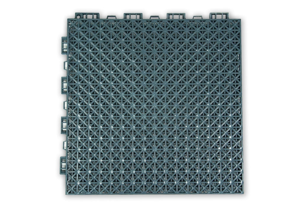 Heavy Duty Interlocking Plastic Floor Tiles for Car Detailing Studio ( 1ft x 1ft ) T (15.9mm)