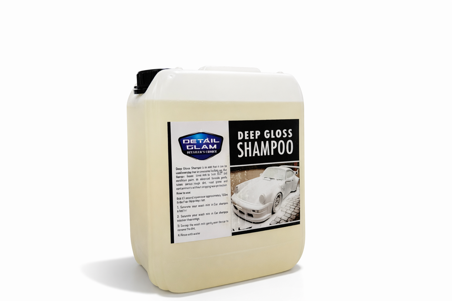 Detail Glam Deep Gloss Car Wash shampoo 5 litre