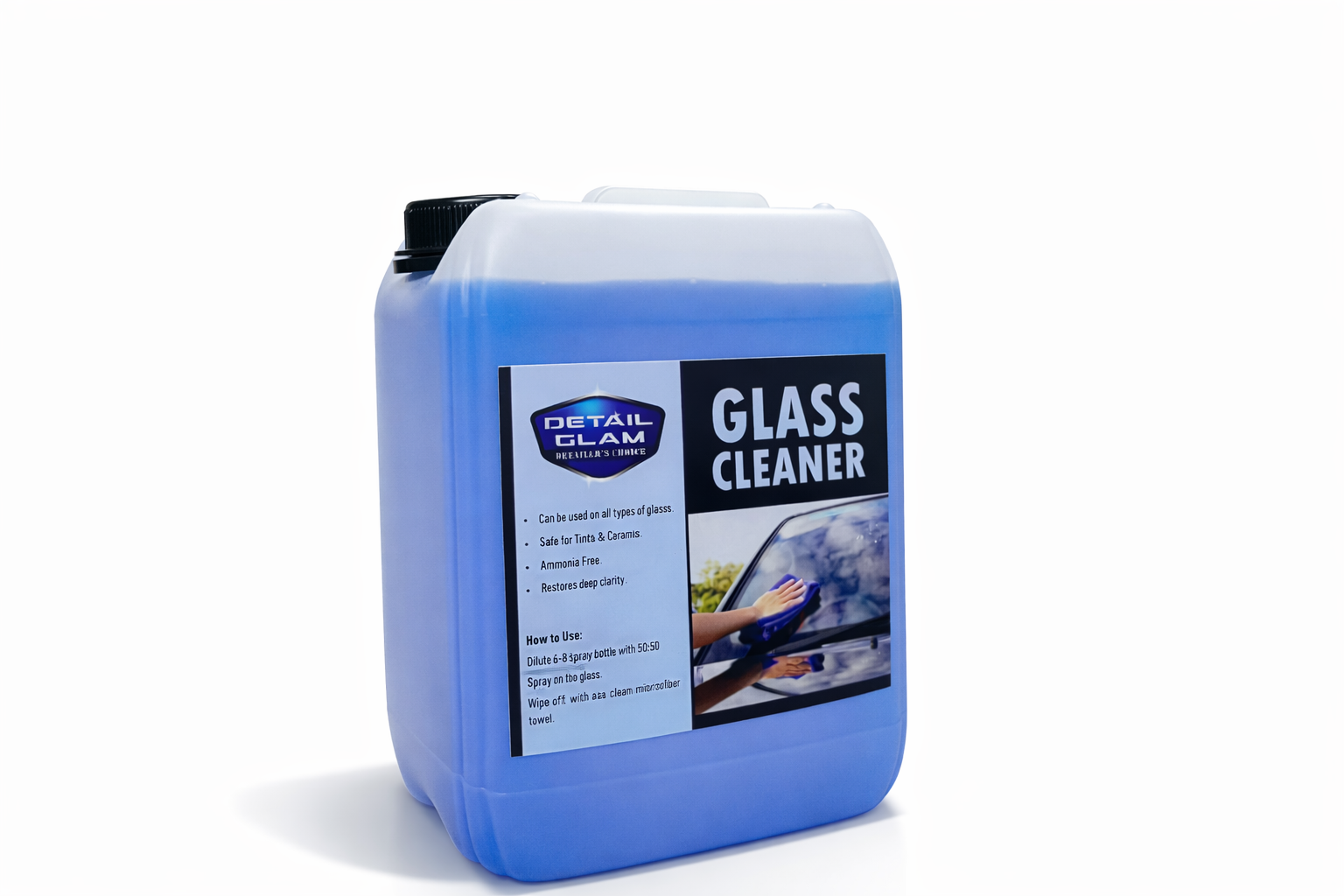Detail Glam Glass Cleaner - 5 Liter