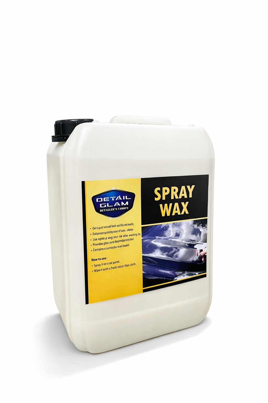 Detail Glam car spray wax for car 5ltr
