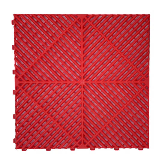 Car Wash Floor Mat Tile, 40x40cm (1.72 sq. ft), Thickness 32mm