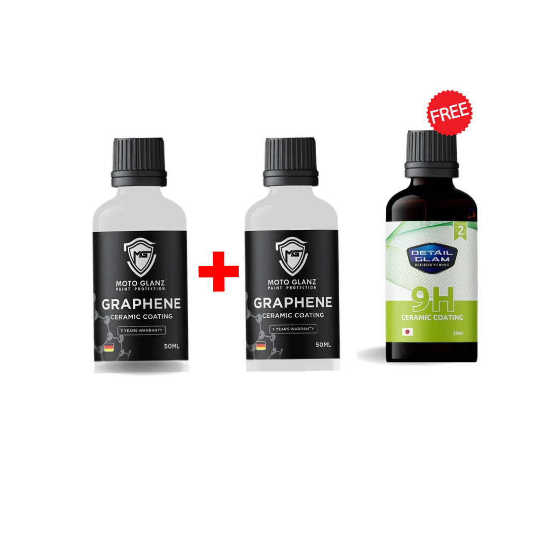 Buy 2 Graphene Coating 50Ml And Get 9H ceramic coating Free
