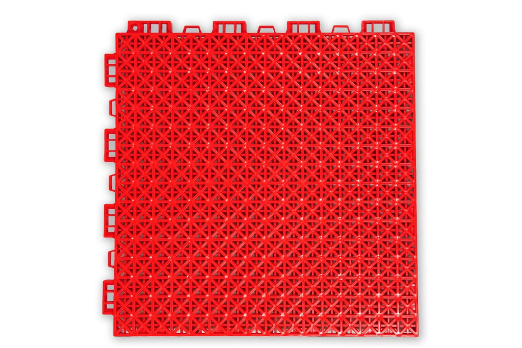Heavy Duty Interlocking Plastic Floor Tiles for Car Detailing Studio ( 1ft x 1ft ) T (15.9mm)