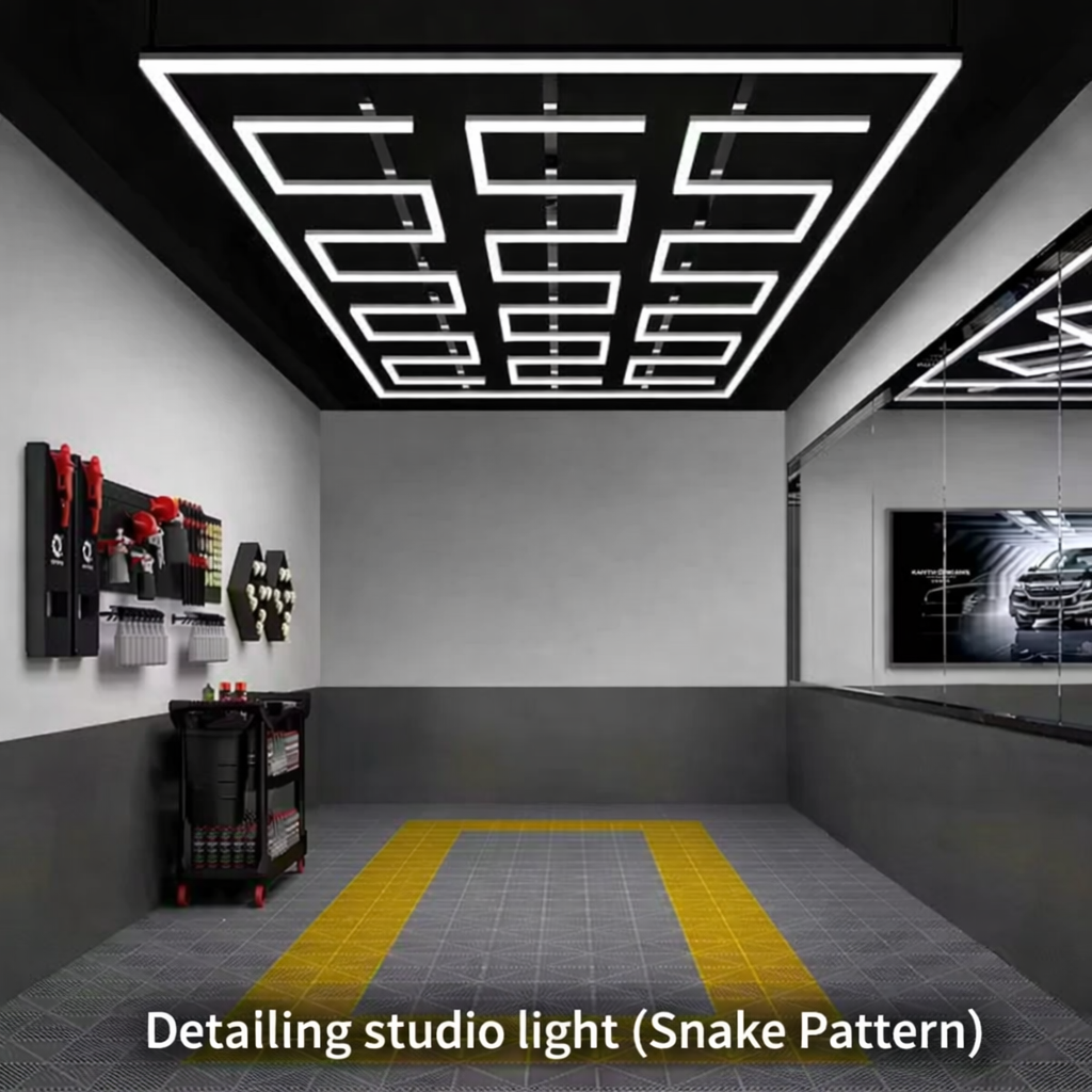 Snake Pattern Light For Car Detailing Studio 16L x8W ft