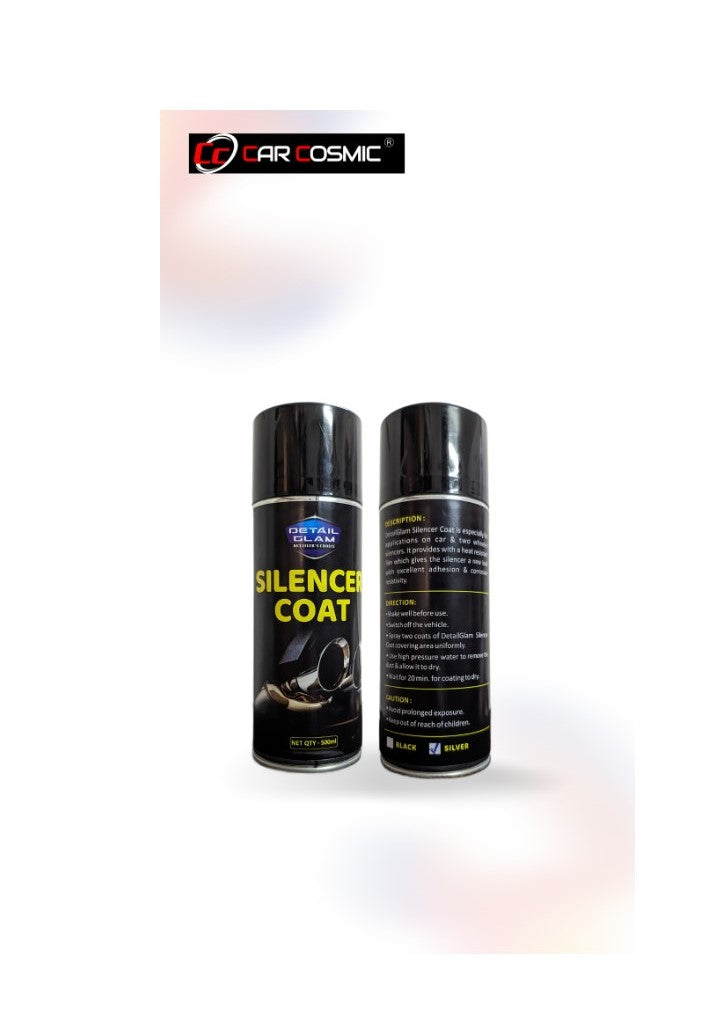 DETAIL GLAM  SILENCER ENGINE COAT BLACK AND SILVER 250 ML (PACK OF 6)