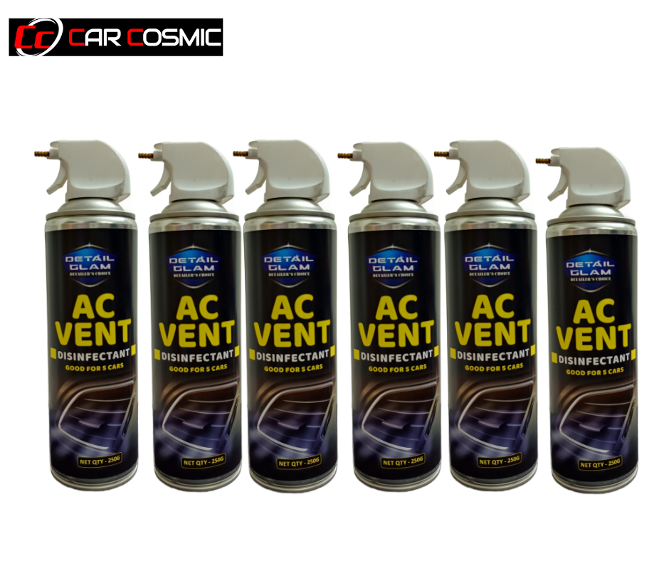 Detail Glam  Car AC Vent & Duct Cleaner 250 ml (Pack Of 6)