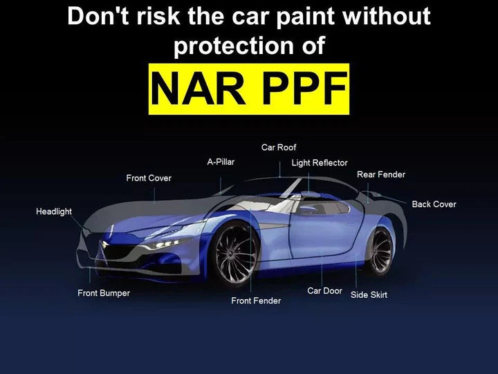 NAR Paint Protection Film (PPF), Heat Self Healing TPU Matte, M190, 190um