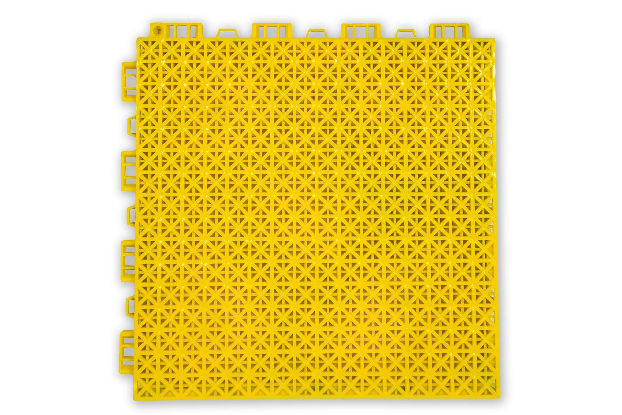 Heavy Duty Interlocking Plastic Floor Tiles for Car Detailing Studio ( 1ft x 1ft ) T (15.9mm)