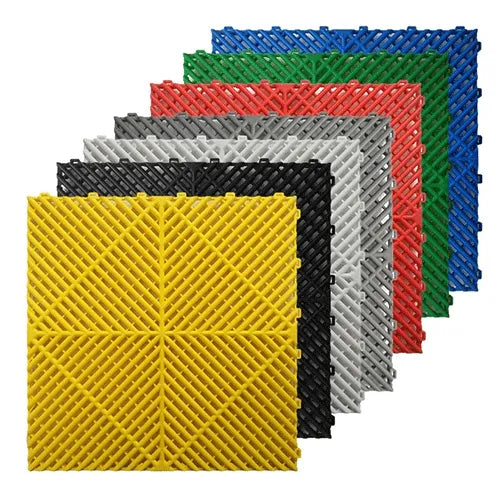 Car Wash Floor Mat Tile, 40x40cm (1.72 sq. ft), Thickness 32mm