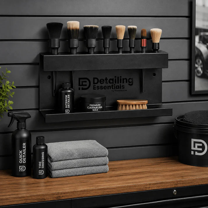 Detailing Essentials Brush & Bottle Holder | Wall Mounted Detailing Organizer