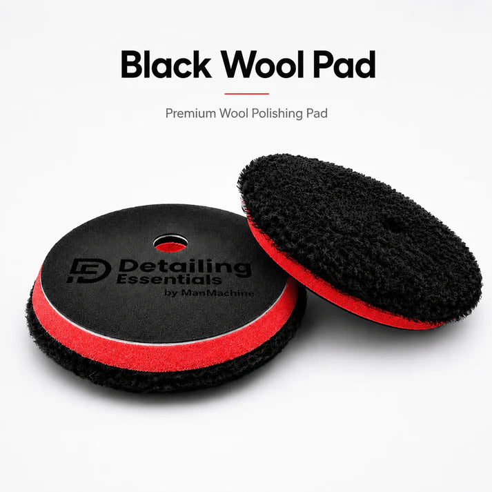 Detailing Essentials Heavy Cutting Wool Pad Black