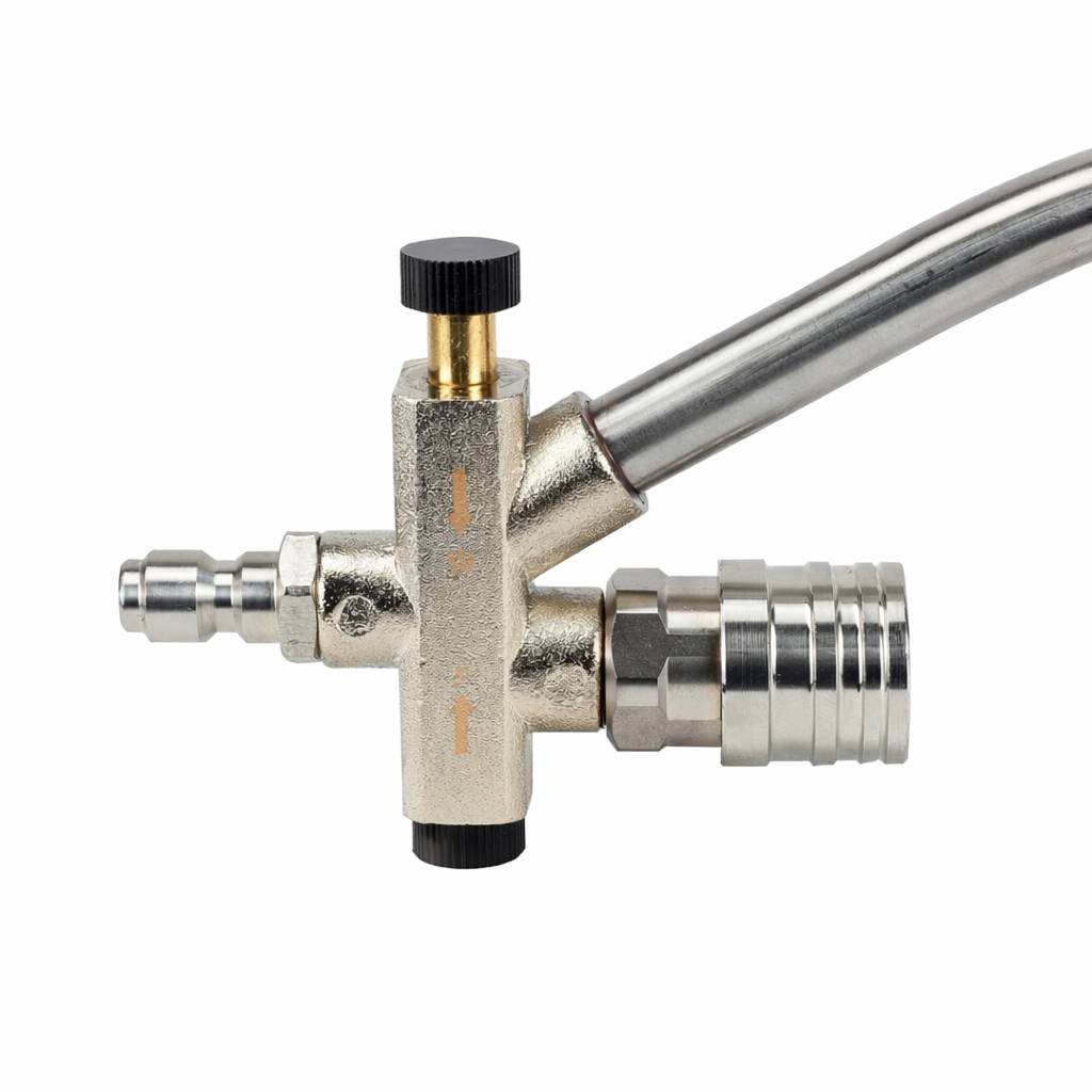 CC Duo Attachment for Foam & Pressure Washer | Dual Flow Connector with Extension Arm
