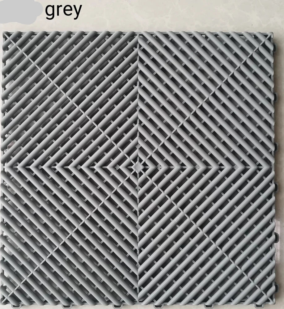 Car Wash Floor Mat Tile, 40x40cm (1.72 sq. ft), Thickness 32mm