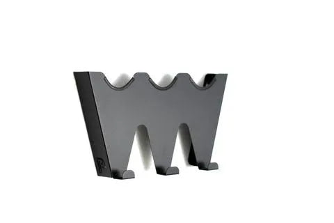 Wall mounted machine rack for triple polisher