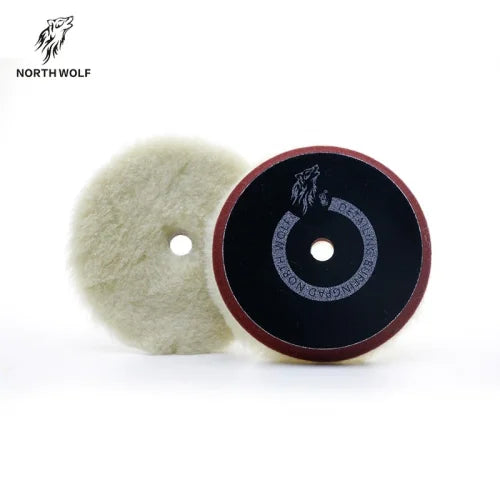 NORTHWOLF 3 INCH SHORT NAP WOOL PAD WITH FOAM (CUTTING PAD - 12MM)