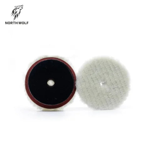 NORTHWOLF 3 INCH SHORT NAP WOOL PAD WITH FOAM (POLISHING PAD - 8MM)