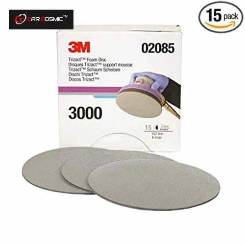 3M Trizact 6" P3000 Grit Foam Disc (pack of 15)
