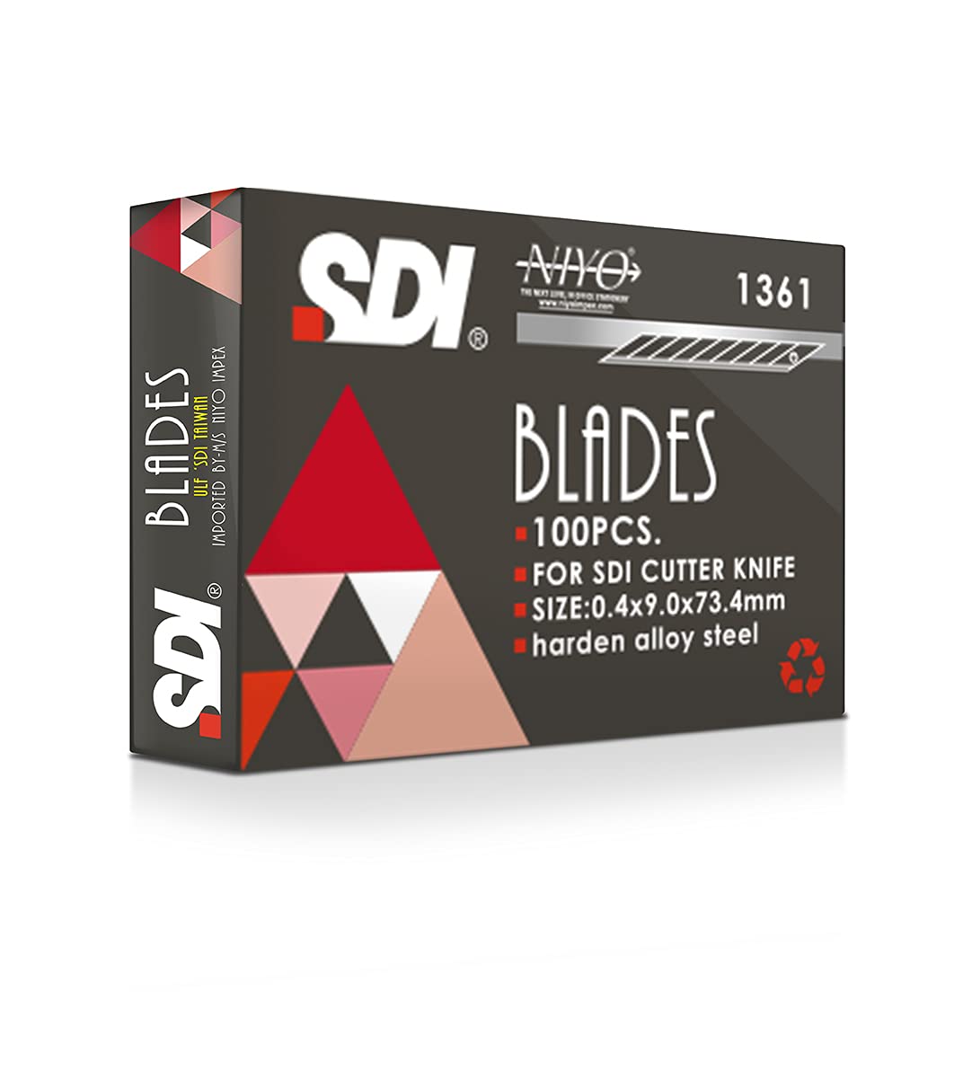 SDI 1361 SNAP-OFF BLADES (9MM, 30 DEGREES) - 100PCS SET