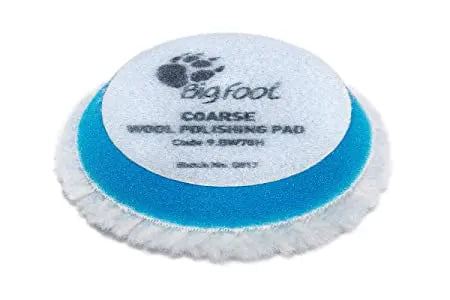 RUPES DA (9.BW70H) COARSE BLUE WOOL COMPOUNDING PAD- Ø 50/65 MM (Pack of 4)