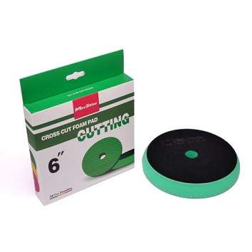 Maxshine Cross Cut Foam Pad - Green Cutting - 6 inch