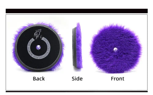 NORTHWOLF 5 INCH PURPLE WOOL BUFFING PAD (CUTTING PAD)