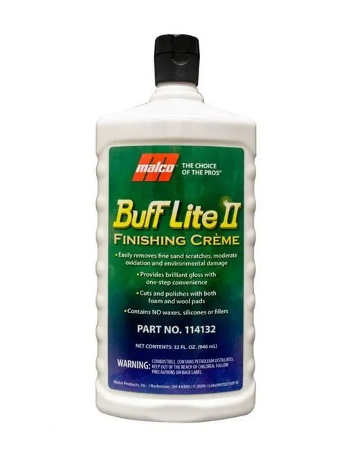 MALCO BUFF LITE II POLISHING AND FINISHING COMPOUND 32OZ