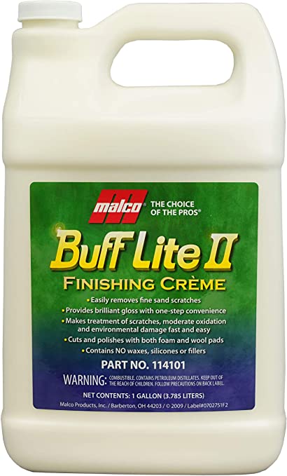 MALCO BUFF LITE II POLISHING AND FINISHING CREAM GALLON