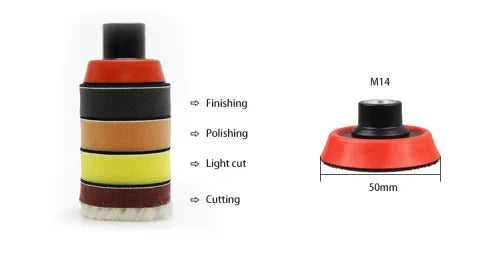 NORTHWOLF MINI POLISHING PAD KIT - 2 INCH